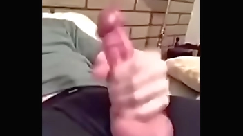 Jerking off and moaning in the guest room