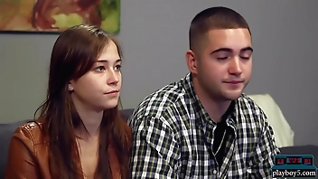 Amateur teen couple wants a HQ sex tape made by the crew of Playboy