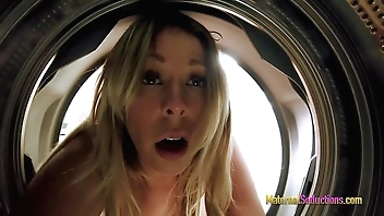 Fucking My Busty Step Mom While She is Stuck in the Washing Machine - Nikki Brooks