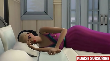 बेटा एक शॉवर लेने के बाद सो रही माँ को चोदता है