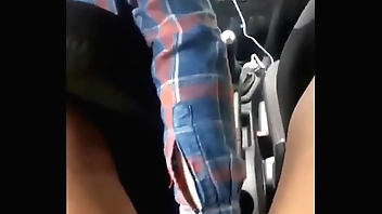 Let Uber run his hand over her pussy