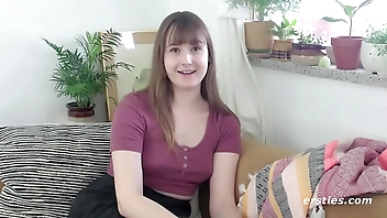 Amazing Asteria Rubs Her Hairy Pussy in Sexy Stockings