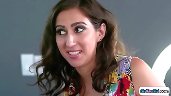 Girls get boss to consent with licking