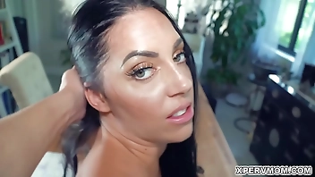 Johnny is having trouble studying and catches by his stepmom Lilith masturbating so she helps him be inspired by her curvy hot body.