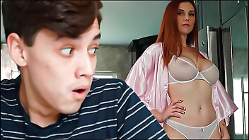 My stepmom catches me taking pictures of her and masturbating with them!