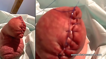 Dominatrix Mistress April - cock sewing