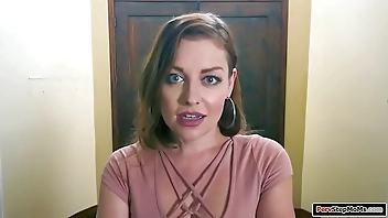 Stepson asks his busty stepmom for a bj