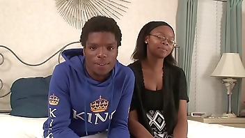 Amateur ebony chick gets fucked hard by her boyfriend