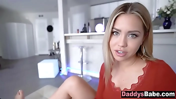 Step-daughter giving me blowjob