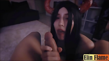 My step sis possessed by a Demon Succubus fucked me till i creampie at Halloween night