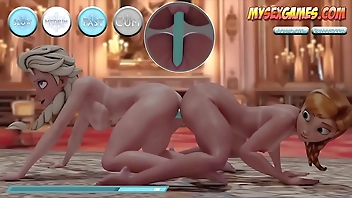 Freeze: An Ice Hard Adventure With Sexy Anna from Frozen Porn Game Recorded