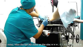 Orgasm on gyno chair