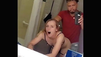 Fucking Tiny Petite Young Freshman I met at Town Club in Hotel Bathroom