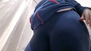 Your buy a new sweater but first squirts on her hands in a shop fitting room