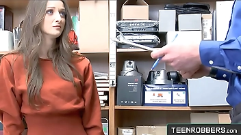 Dirty Teen Likes Guard's Big Cock - Teenrobbers.com