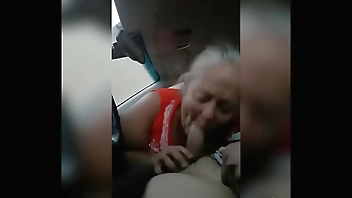 Grandma rose sucking my dick after few shots lol