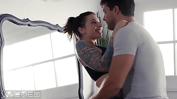 Busty, Tattooed Babe Cheats On Husband With Coworker - WickedPictures