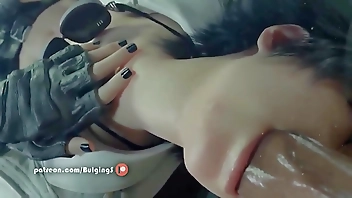 DMC's Lady Deepthroats a Massive Cock