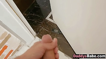 step daddy peeps on stepdaughter fucking her stepbrother - fucked up family