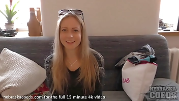 20yo kima does her first time video hot tiny blonde spinner