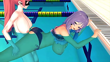 GIRL SERIOUSLY STUDYING SWIMMING 3D HENTAI 44