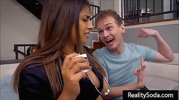 Nurse student practices on stepbrothers cock