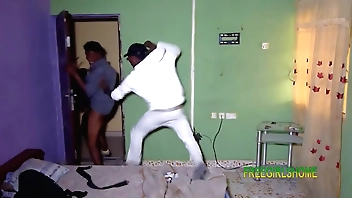 Husband caught his wife having sex with the security.