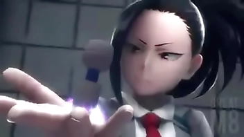 Momo relieving in the bathroom