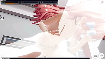 【COM3D2】光の戦士と泡沫でアナルセックス