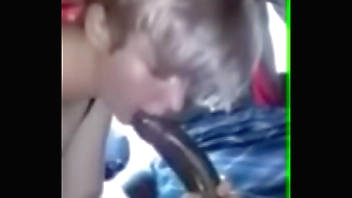 White teen slut begs for black