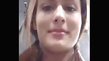 Fitness latina cums in gym bathroom