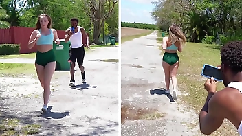 BANGBROS - y. Harley Jade Goes For A Jog & Someone Follows Her