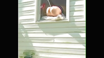My Neighbor Squirting Out The Window