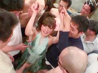 Japanese redhead sucks huge cock in Tokyo XXX hotel room.