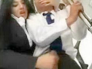 Forbidden Pleasure: Public Handjob by Asian Schoolgirl to Stranger