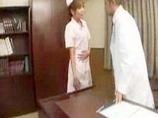 Giving the Goods: Naughty Nurse Fucks Stressed Doc in Private Office