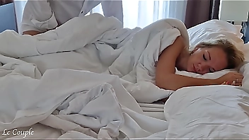 Husband arrived home and started to fuck his wife, who was still in bed