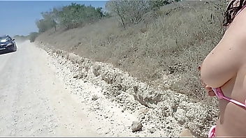 Sexy Latina Squirts With Internal Cumshot Outdoors